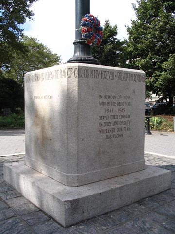 World War II Flagstaff, Father Popieluszko Square, McCarren Park, Greenpoint, Brooklyn