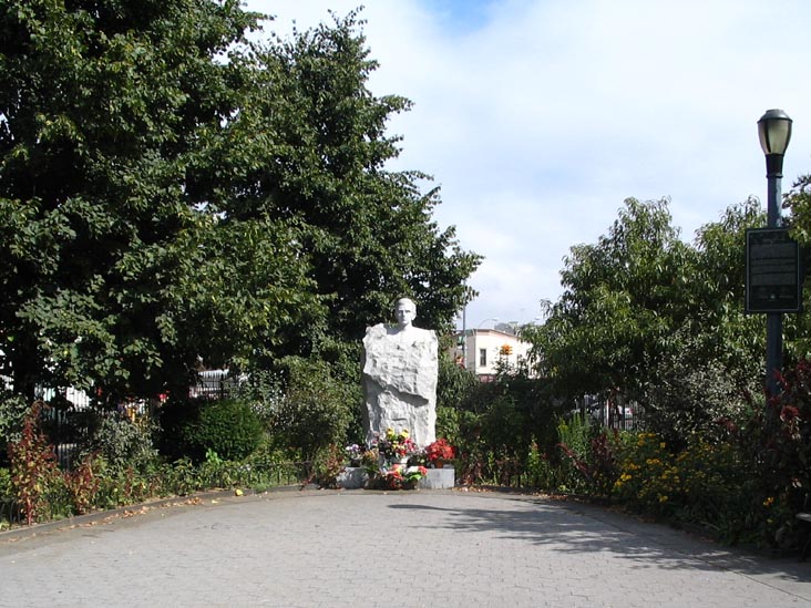 Father Popieluszko Statue, Father Popieluszko Square, McCarren Park, Greenpoint, Brooklyn