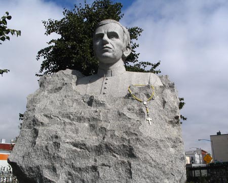 Father Popieluszko Statue, Father Popieluszko Square, McCarren Park, Greenpoint, Brooklyn