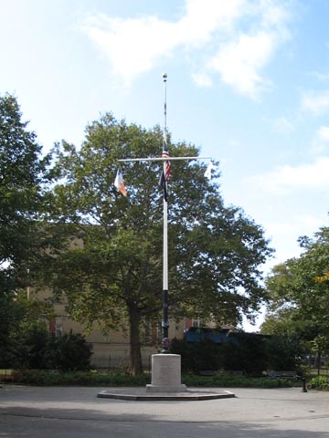 World War II Flagstaff, Father Popieluszko Square, McCarren Park, Greenpoint, Brooklyn