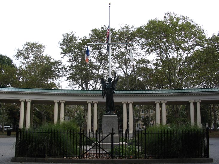 McGolrick Park War Memorial, McGolrick Park Shelter Pavilion, McGolrick Park, Greenpoint, Brooklyn