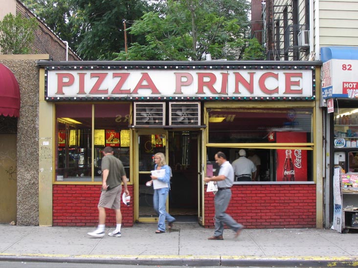 Pizza Prince, 84 Nassau Avenue, Greenpoint, Brooklyn, July 24, 2004