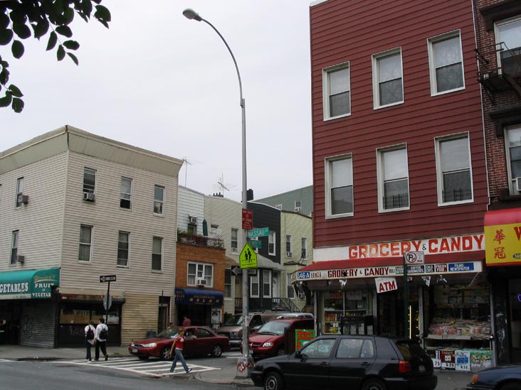 Nassau Avenue and Newel Street, SE Corner, Greenpoint, Brooklyn, July 24, 2004