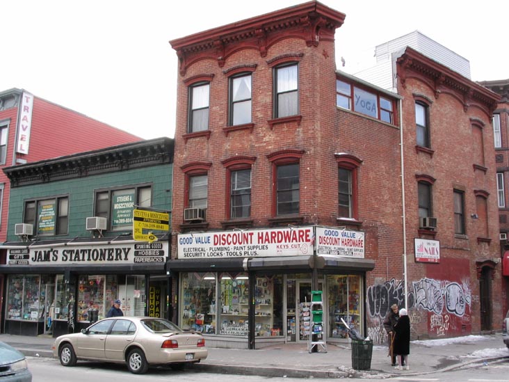 Manhattan Avenue and Noble Street, SW Corner, Greenpoint, Brooklyn, March 10, 2005