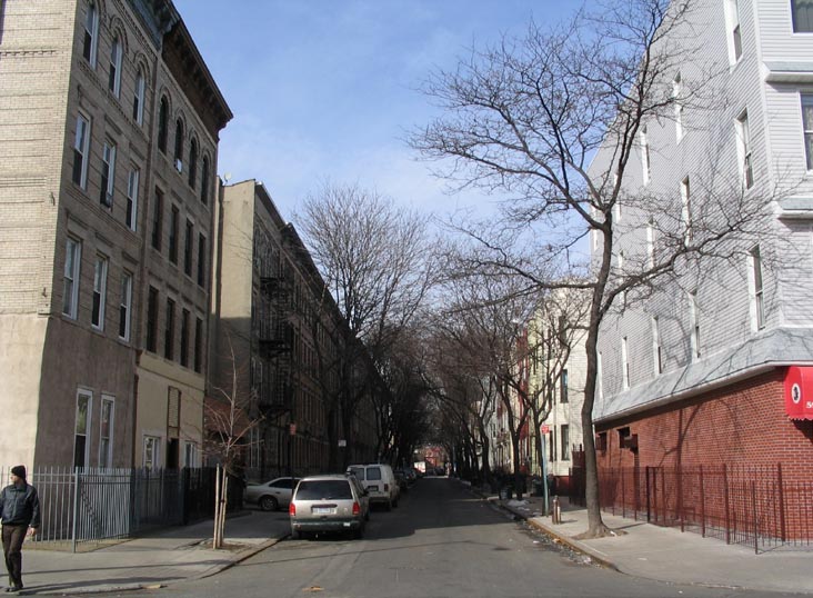 Looking North Down Guernsey Street from Norman Avenue, Greenpoint, Brooklyn, February 7, 2005