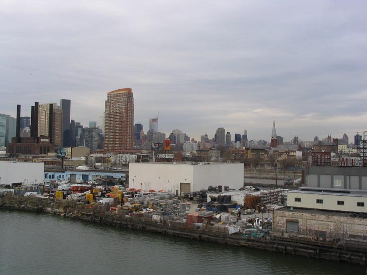 Hunters Point, Queens from the Pulaski Bridge, March 14, 2004