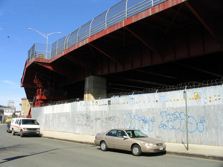 West Side Of Pulaski Bridge Between Box and Ash Streets, Greenpoint, Brooklyn