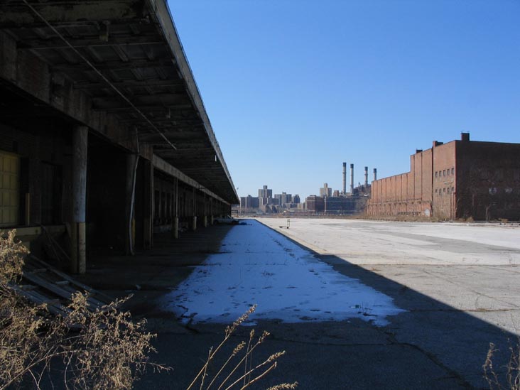 West Street at Calyer Street, Looking West, Greenpoint, Brooklyn, March 15, 2005