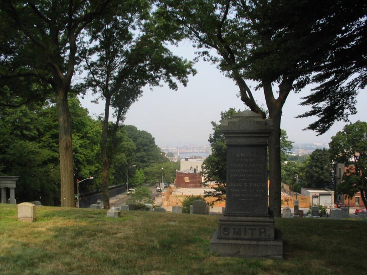Battle Hill, View of Statue of Liberty (On a Clear Day), Greenwood Cemetery, Brooklyn