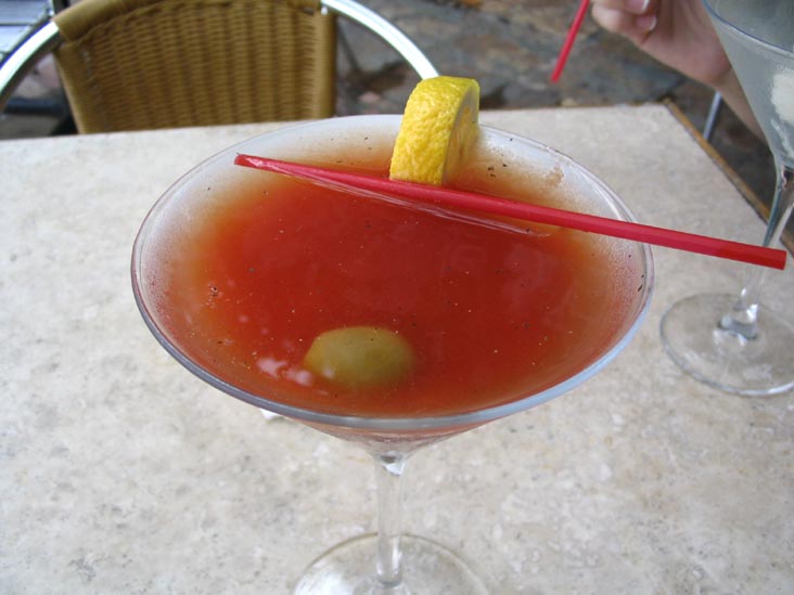 Romanoff Bloody Martini, Anyway Cafe, 111 Oriental Boulevard, Manhattan Beach, Brooklyn
