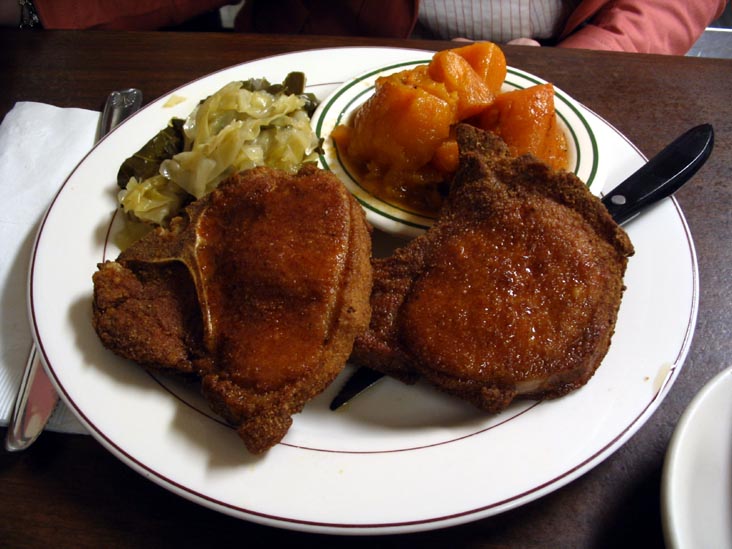 Fried Pork Chop Platter, Ruthie's Restaurant, 96 Dekalb Avenue, Downtown Brooklyn