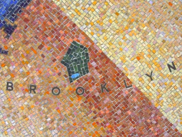Mosaic, Times Square Police Station, 43rd Street Between Broadway and Seventh Avenue, Times Square, Midtown Manhattan