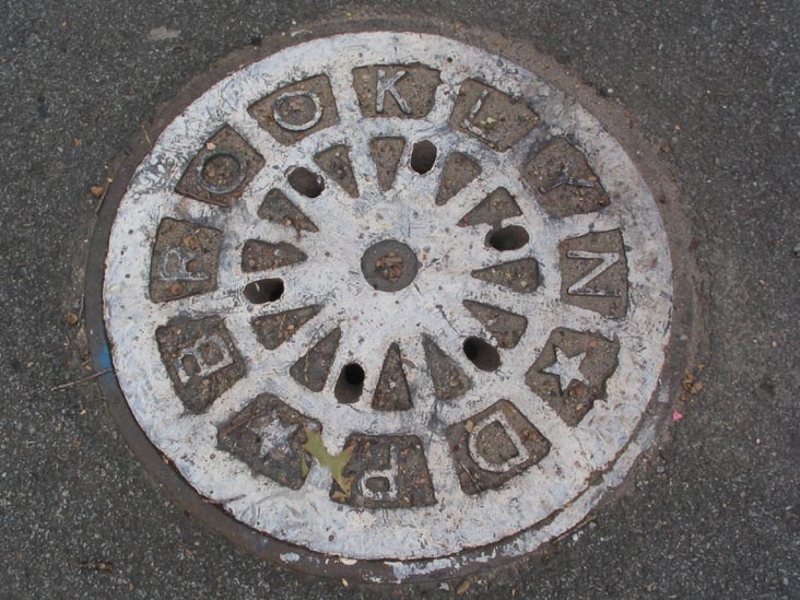 Manhole Cover, J.J. Byrne Park, Park Slope, Brooklyn