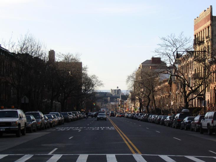 Looking West Down 9th Street from Seventh Avenue, Park Slope, Brooklyn