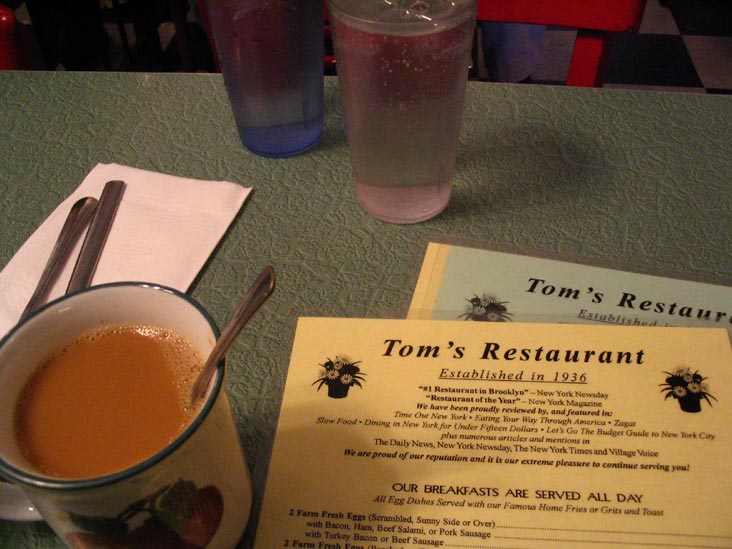 Tom's Restaurant, 782 Washington Avenue, Prospect Heights, Brooklyn