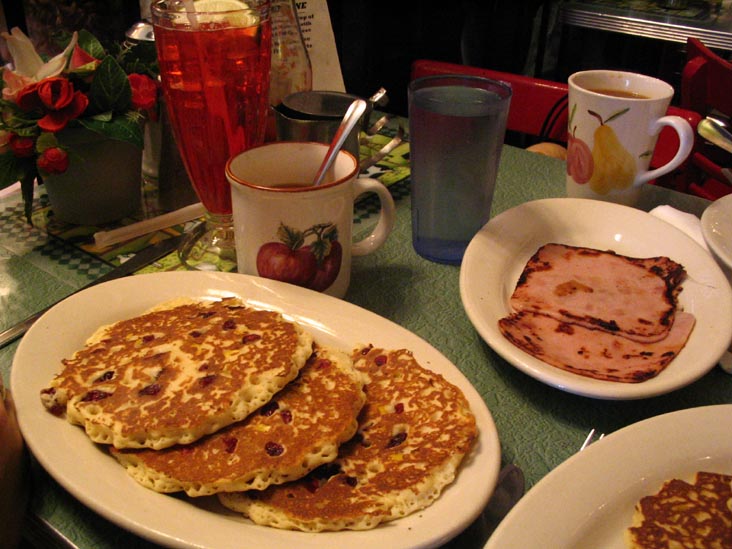 Pancakes, Ham, Tom's Restaurant, 782 Washington Avenue, Prospect Heights, Brooklyn