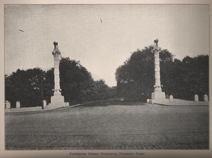Fifteenth Street Entrance to Prospect Park, 1912 Parks Annual Report