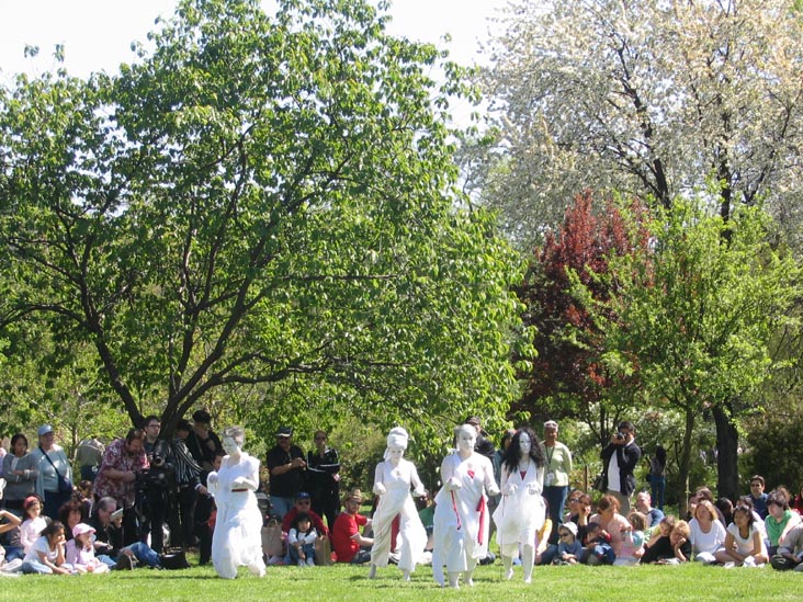 Butoh Dance, Corinna Hiller and Dancers, Sakura Matsuri Cherry Blossom Festival, Brooklyn Botanic Garden, Brooklyn, April 29, 2006