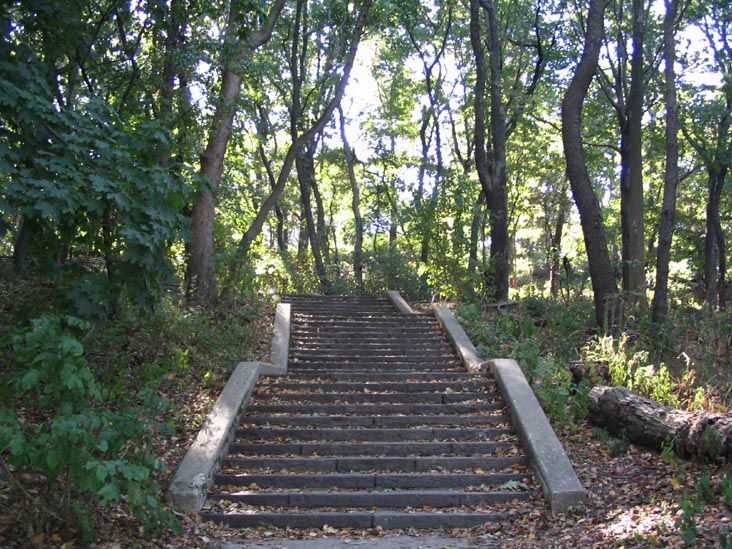 Steps Leading to Lookout Hill, Prospect Park, Brooklyn
