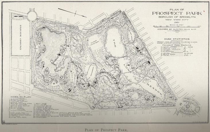Map of Prospect Park, 1902 Parks Department Annual Report