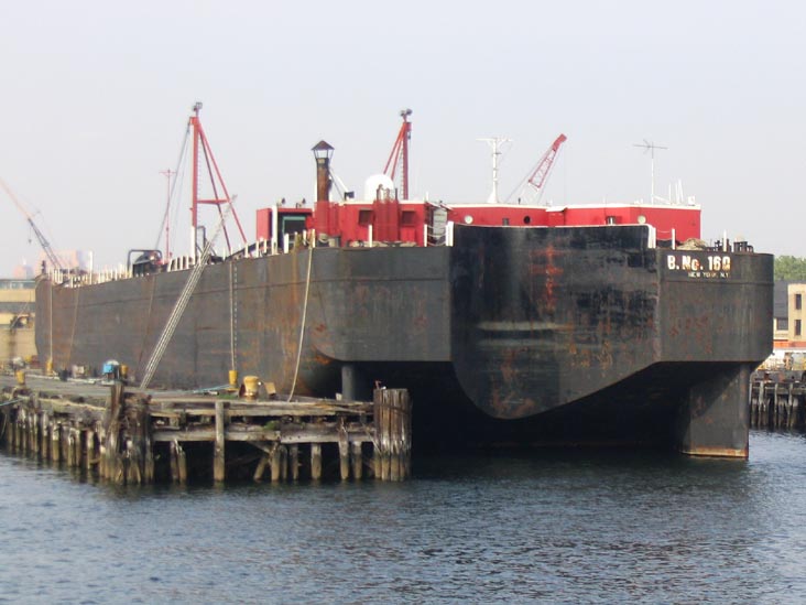 Empty Barge, Erie Basin, Red Hook, Brooklyn