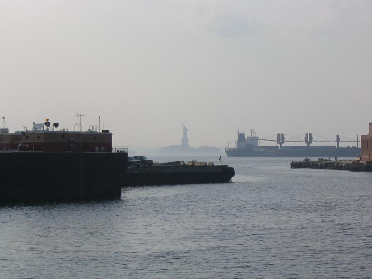 Statue of Liberty, Upper New York Bay From Erie Basin, Red Hook, Brooklyn