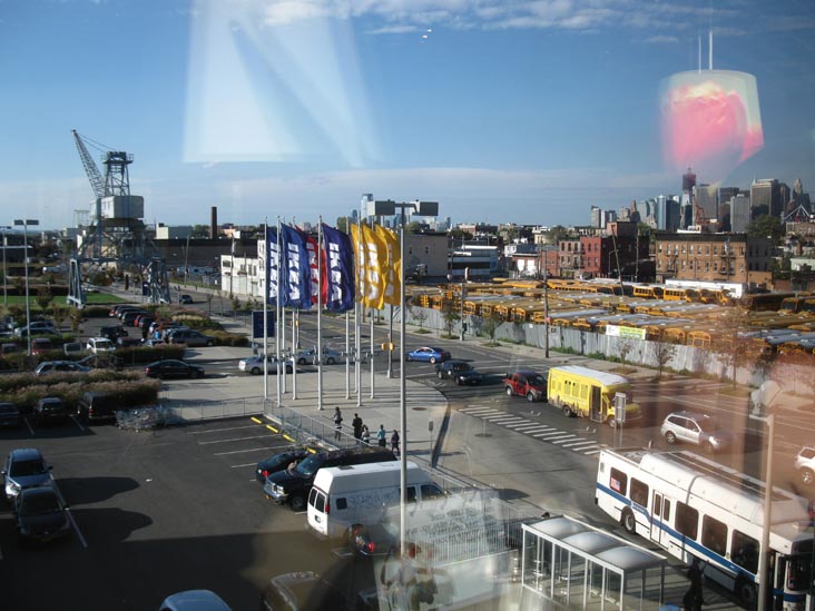 View Toward Lower Manhattan From IKEA, 1 Beard Street, Red Hook, Brooklyn, October 16, 2011