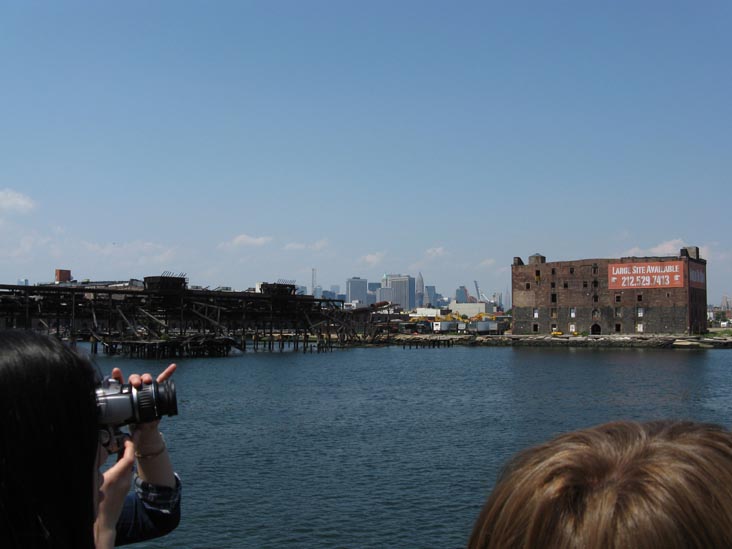 Red Hook Waterfront and Lower Manhattan From IKEA Express Water Taxi To Red Hook, Brooklyn