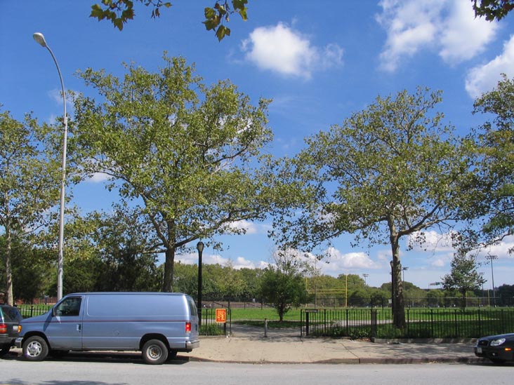 Red Hook Park From Columbia Street, Todd Memorial Square, Red Hook, Brooklyn