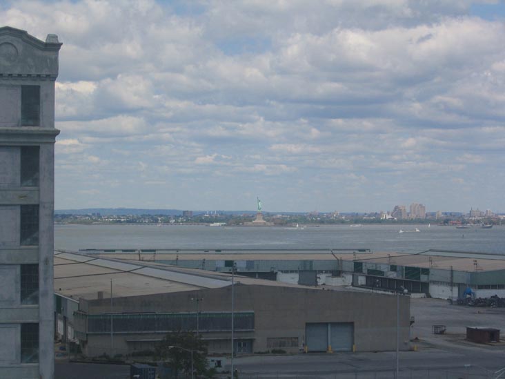 Statue of Liberty and New York Harbor From Bush Terminal, 39th Street, Sunset Park, Brooklyn