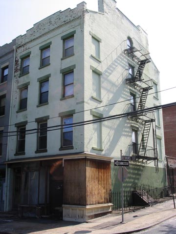 Hudson Avenue and Evans Street, NE Corner, Vinegar Hill, Brooklyn