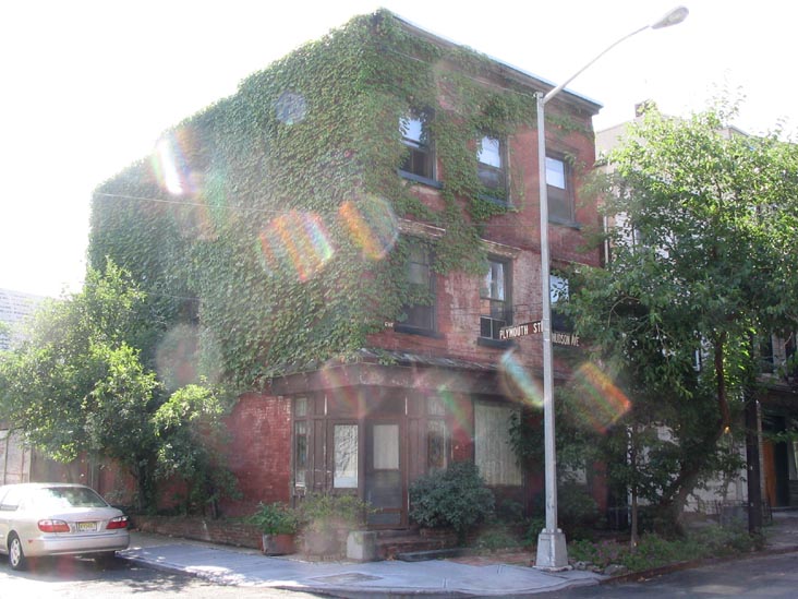 Hudson Avenue and Plymouth Street, SE Corner, Vinegar Hill, Brooklyn