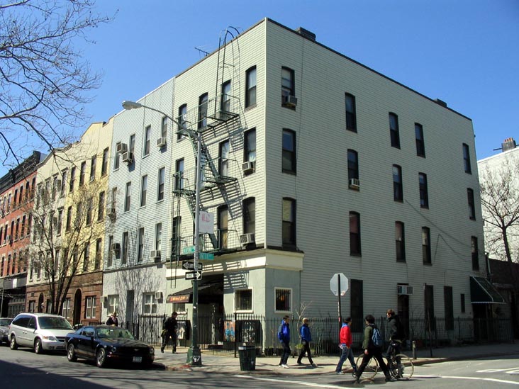 Bedford Avenue and North 11th Street, SW Corner, Williamsburg, Brooklyn, April 5, 2008