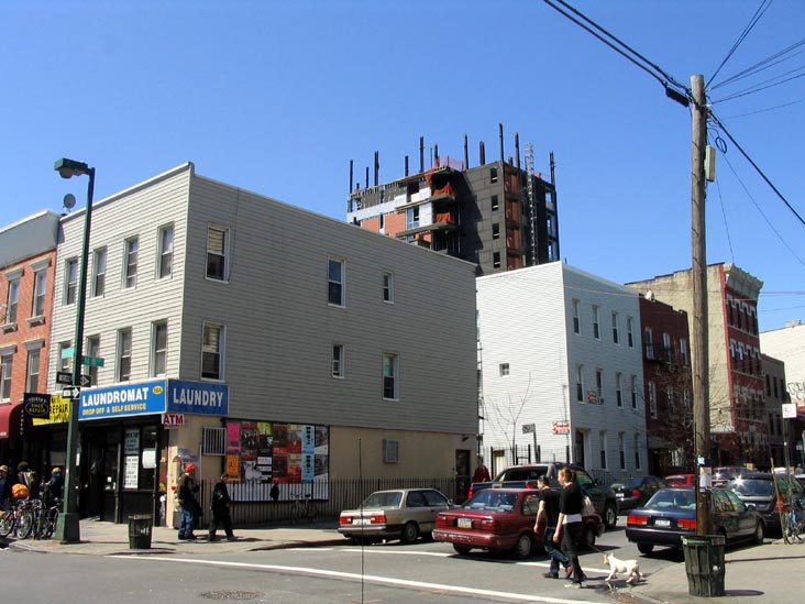 Bedford Avenue and North 8th Street, SW Corner, Williamsburg, Brooklyn, April 5, 2008