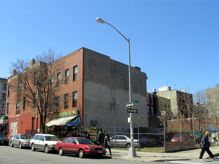 Bedford Avenue and North 1st Street, SW Corner, Williamsburg, Brooklyn, April 5, 2008