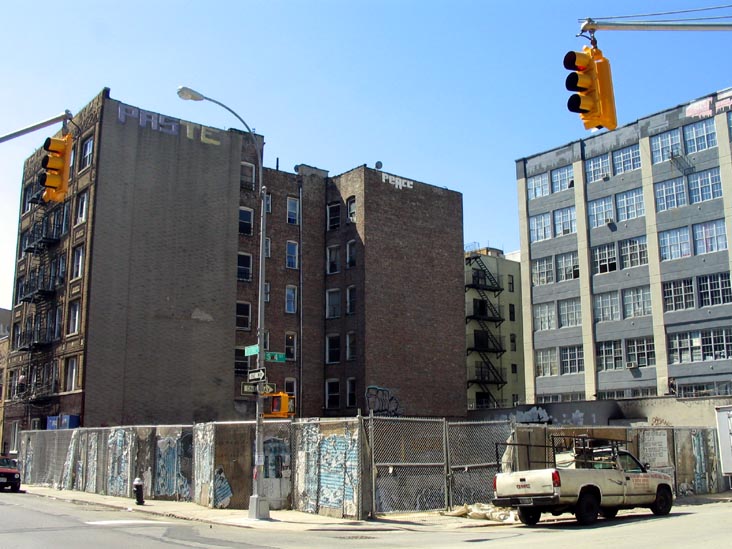 Bedford Avenue and South 4th Street, SW Corner, Williamsburg, Brooklyn, April 5, 2008