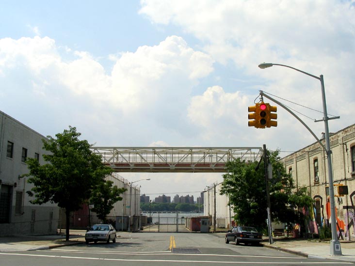 Looking West Down Metropolitan Avenue From Kent Avenue, Williamsburg, Brooklyn, June 16, 2007
