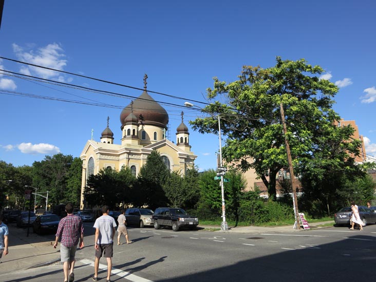 Russian Orthodox Cathedral of the Transfiguration of Our Lord From North 11th Street, Williamsburg, Brooklyn, June 23, 2012