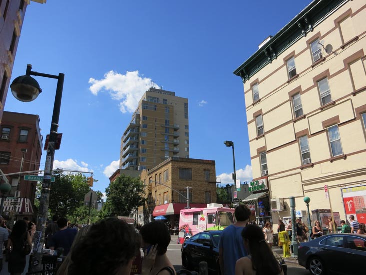 North 7th Street at Bedford Avenue, Williamsburg, Brooklyn, June 23, 2012
