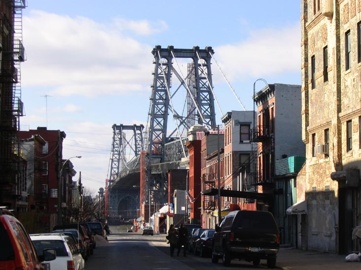 Williamsburg Bridge From South 6th Street, Williamsburg, Brooklyn