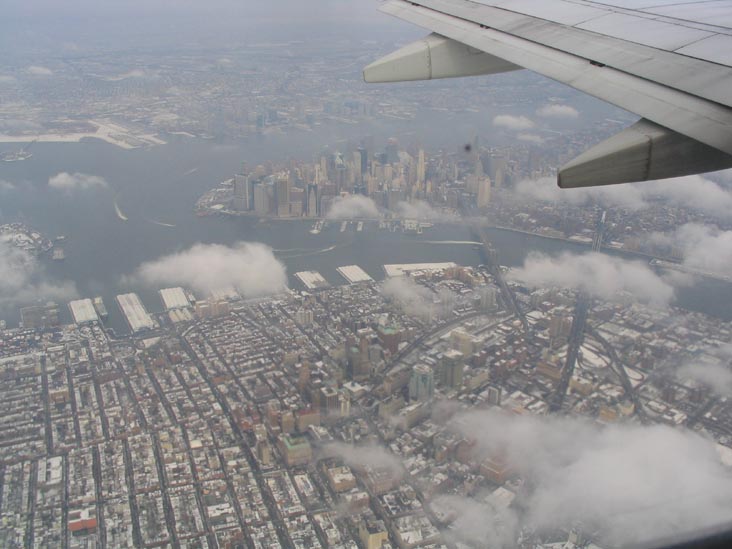 Landing at LaGuardia: Lower Manhattan From the Air