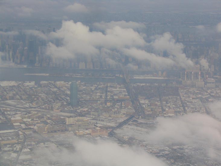 Landing at LaGuardia: Long Island City, Queens From the Air