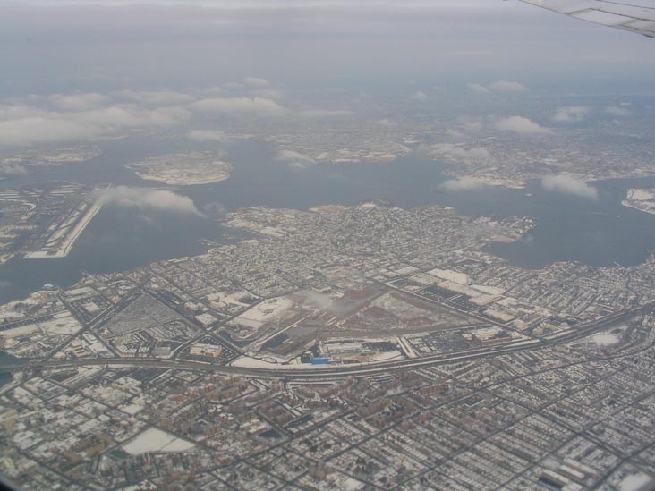 Landing at LaGuardia: College Point, Queens From the Air