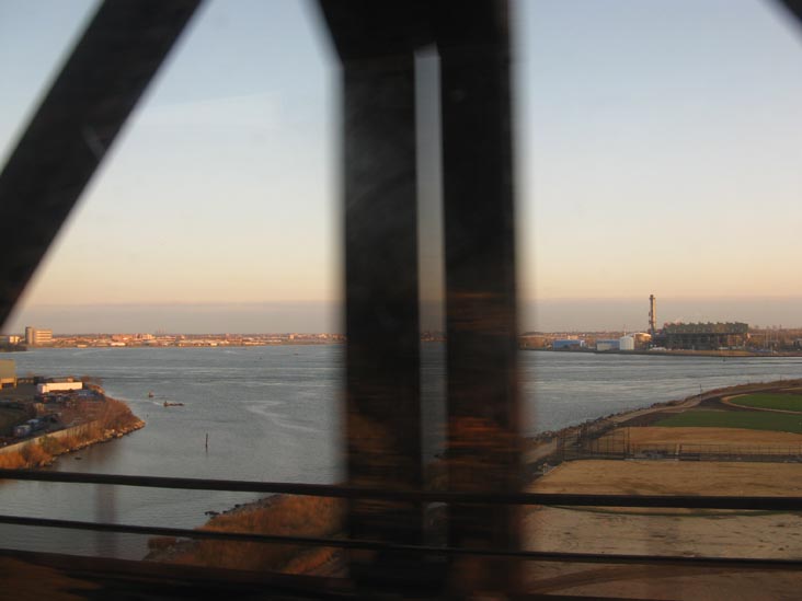 Randalls Island, Amtrak Train Through New York City, November 22, 2009