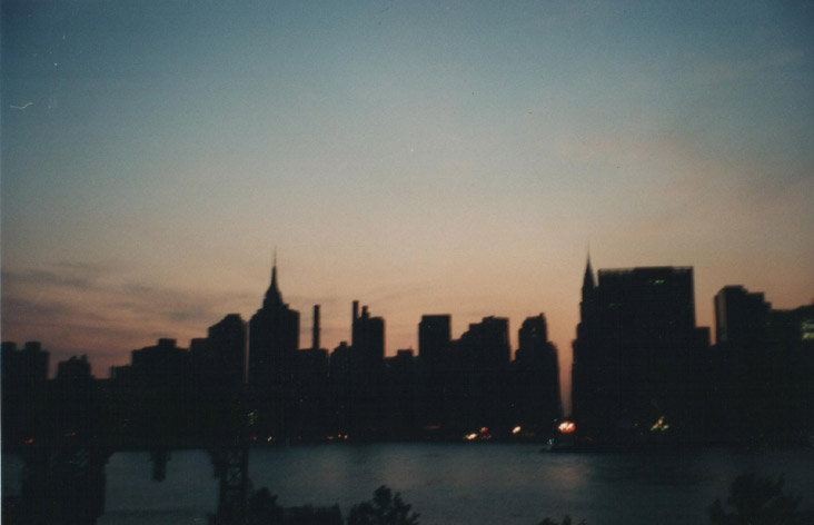 Midtown Manhattan from Hunters Point, Long Island City, Queens During the Blackout of 2003, August 14, 2003