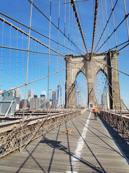 Brooklyn Bridge Promenade, New York City, May 25, 2020, 9:12 a.m.