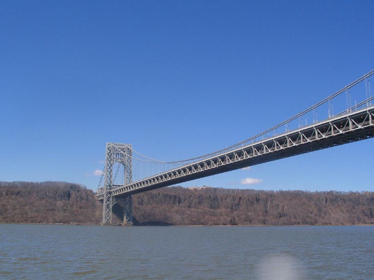 George Washington Bridge From The Hudson River, March 23, 2006