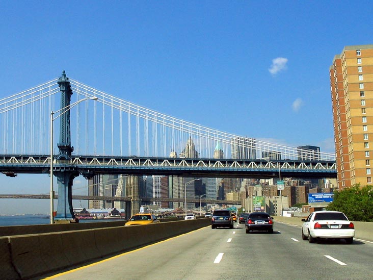Manhattan Bridge From The FDR, August 28, 2007