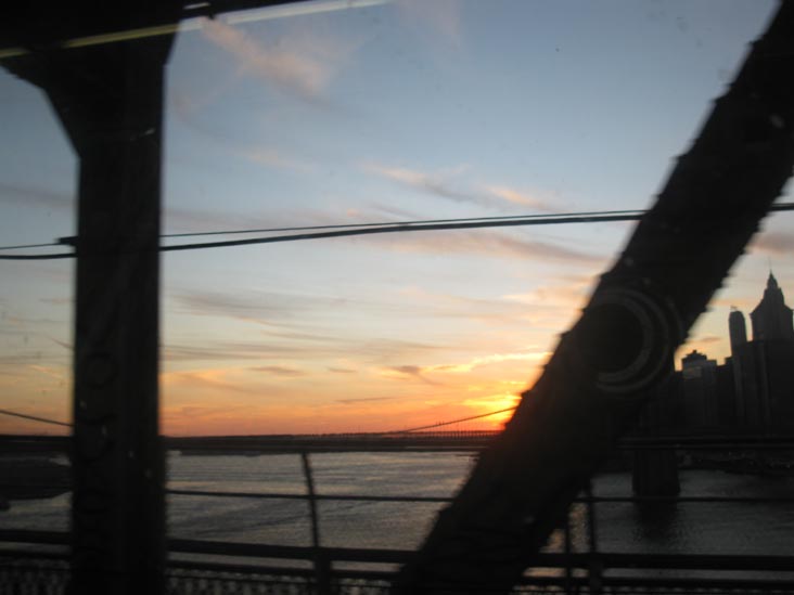 View From Manhattan-Bound Q Train, Manhattan Bridge, December 4, 2011