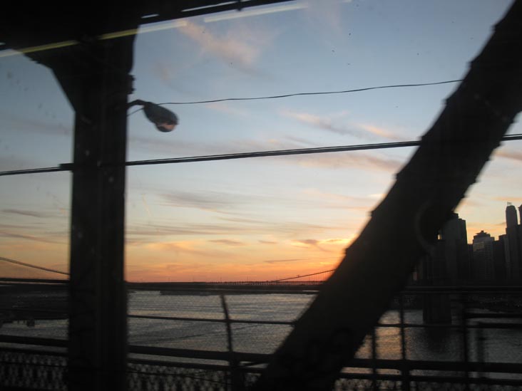View From Manhattan-Bound Q Train, Manhattan Bridge, December 4, 2011